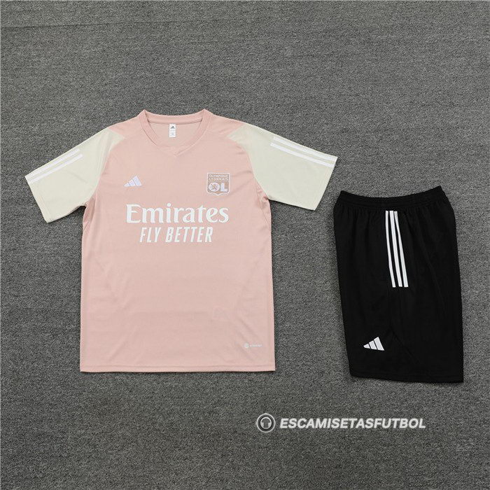 Chandal del Lyon Manga Corta 23-24 Rosa - Pantalon Corto